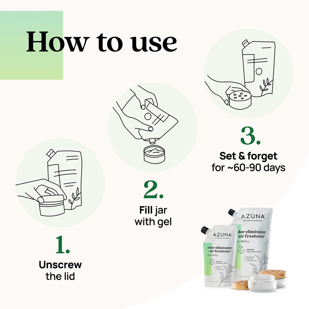 Luxe Glass Odor Eliminator 4 Room Starter Kit